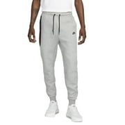 Men's Nike Sportswear Tech Dark Grey Heather/Black Fleece Joggers - XL