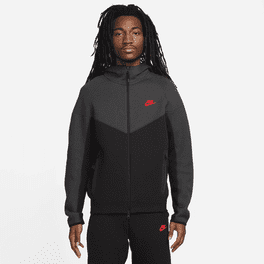 Men's Size L Nike Tech Fleece Windrunner Black Cool Grey