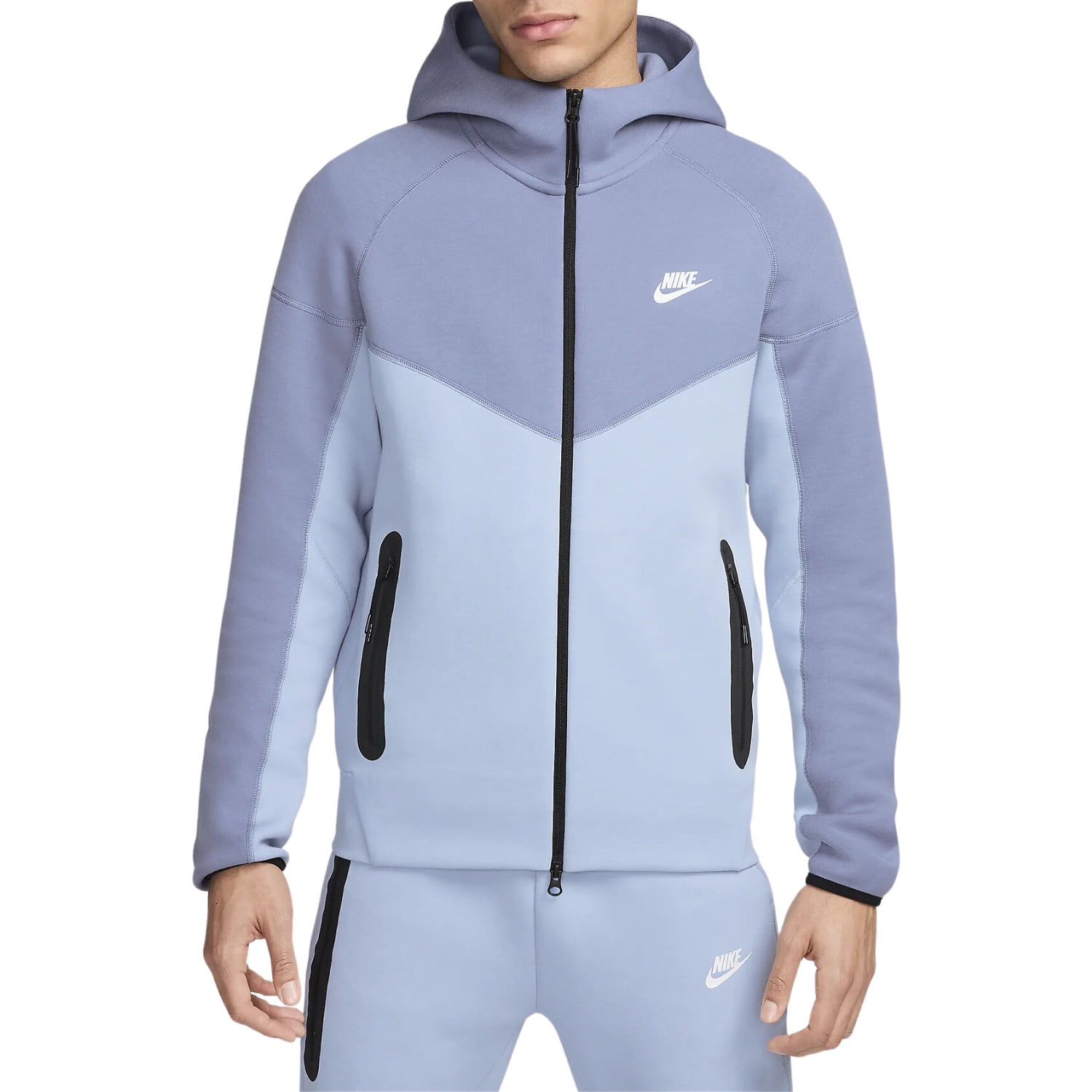 【レアカラー】NIKE テックフリース フーディ グレー×ライトブルー S レアカラー】NIKE テックフリース フーディ グレー×ライトブルー