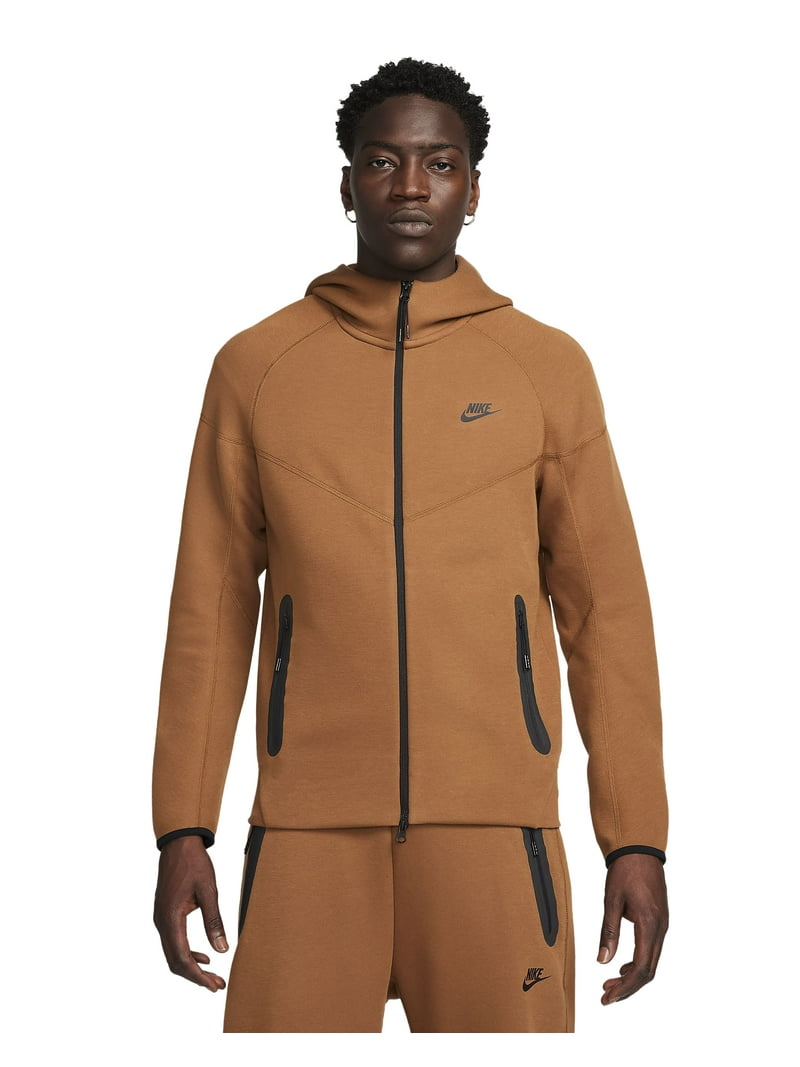 Men's Nike Sportswear Tech Fleece Lght British Tn/Bk Wndrunner FZ
