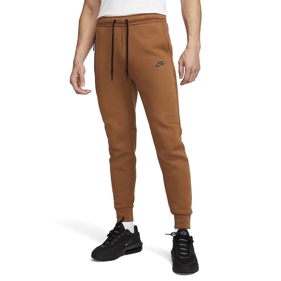 Men's Nike Sportswear Tech Light British Tan/Black Fleece Joggers - 2XL
