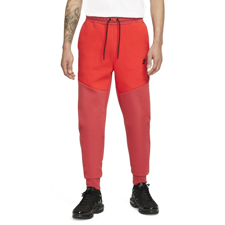 Men s Nike Sportswear University Red Red Clay Tech Fleece Jogger S Walmart