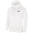 thumbnail image 1 of Men's Nike Sportswear White/Black Club Fleece Full-Zip Hoodie (BV2645 100) - 2XL, 1 of 7