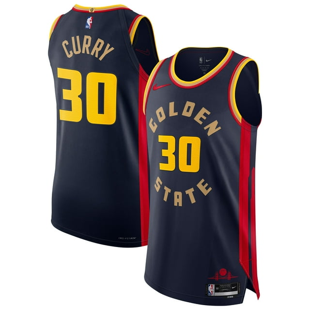Men's Nike Stephen Curry Navy Golden State Warriors 2025/25 Authentic