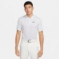 thumbnail image 1 of Men's Nike Striped Dri-FIT Golf Polo Color: White Platinum Size: L, 1 of 4