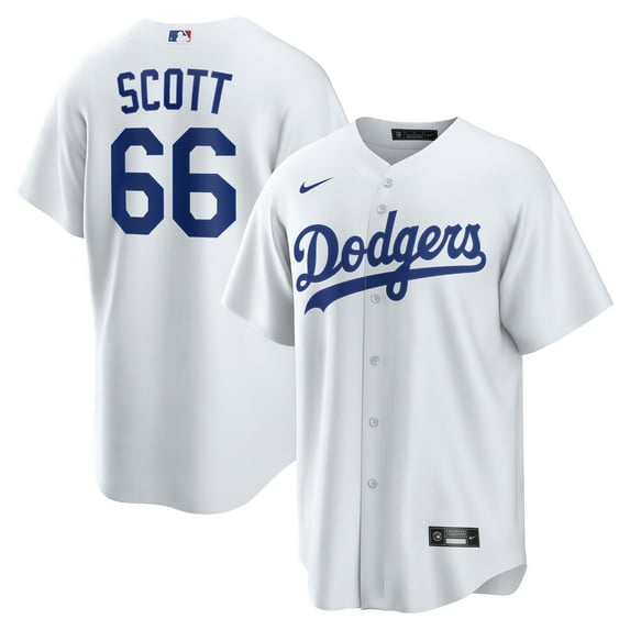 Men's Nike Tanner Scott White Los Angeles Dodgers Home Replica Jersey