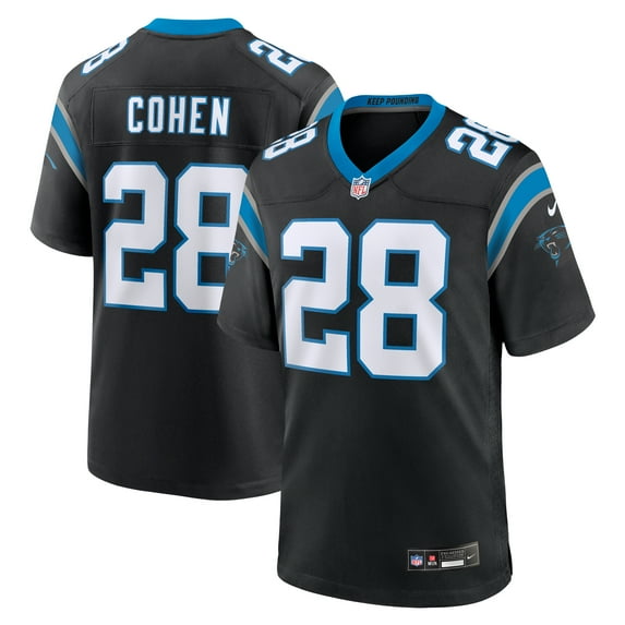 Men's Nike Tarik Cohen Black Carolina Panthers Game Jersey