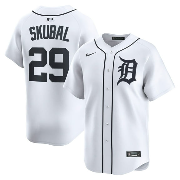 Men's Nike Tarik Skubal White Detroit Tigers Home Limited Player Jersey