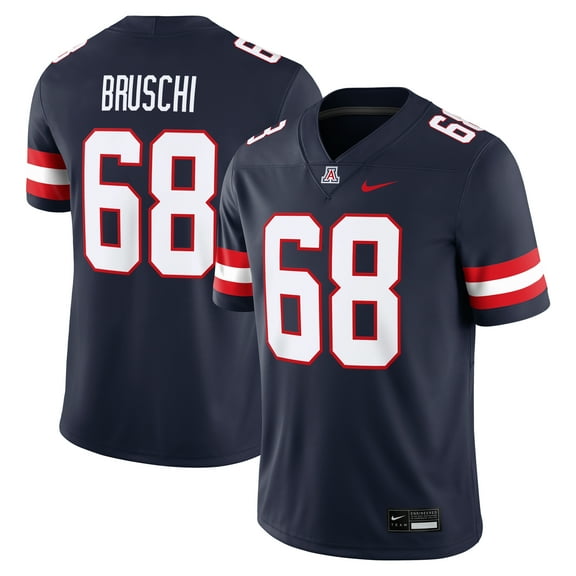 Men's Nike Tedy Bruschi Navy Arizona Wildcats Home Game Jersey