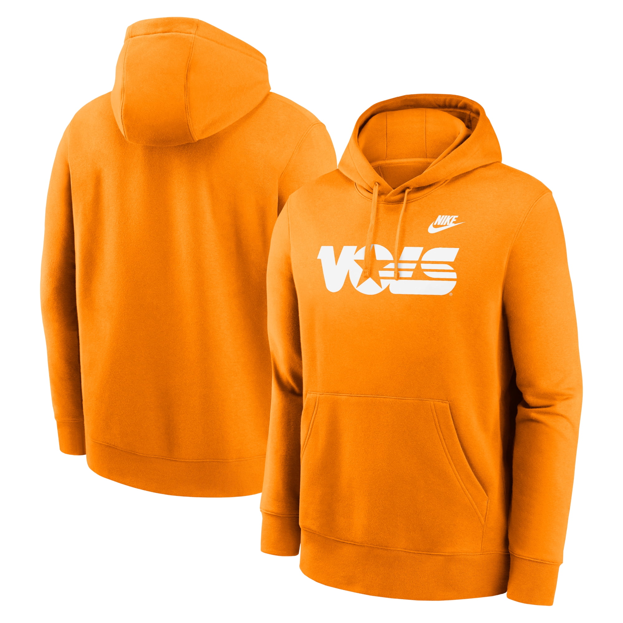 nike club hoodie orange