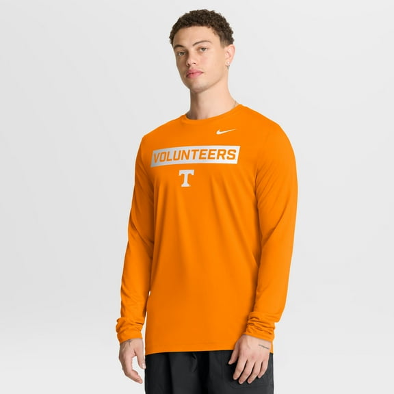 Men's Nike Tennessee Orange Tennessee Volunteers Primetime Campus 2-Hit Legend Dri-FIT Long Sleeve T-Shirt