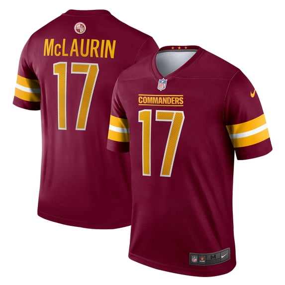 Men's Nike Terry McLaurin Burgundy Washington Commanders Legend Player Performance Top