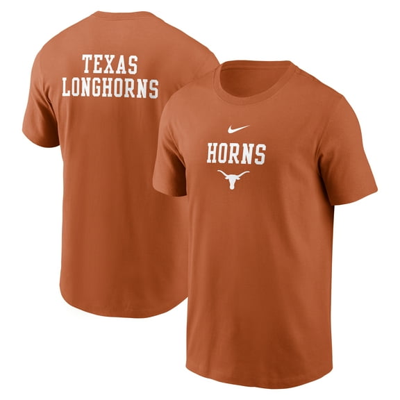 Men's Nike Texas Orange Texas Longhorns 2-Hit Stacked T-Shirt
