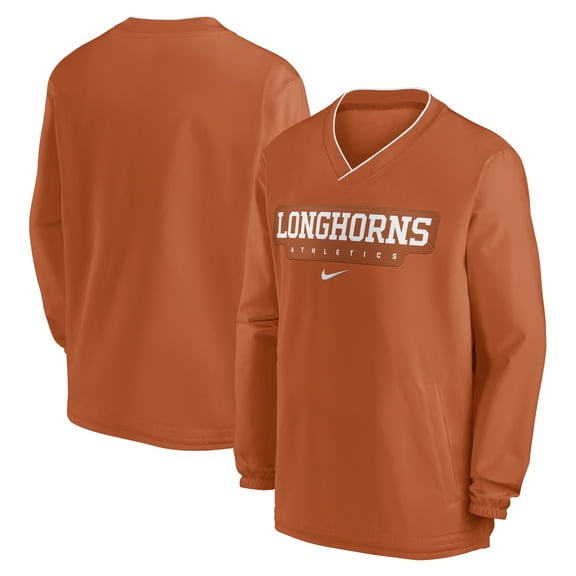 Men's Nike Texas Orange Texas Longhorns 2024 Sideline Pullover Windshirt