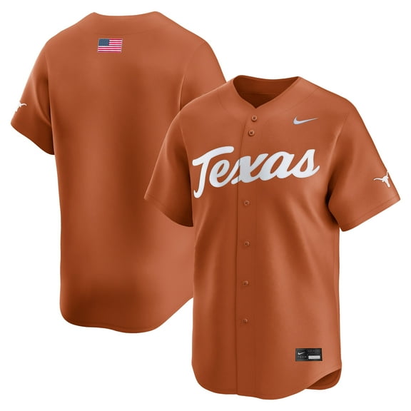 Men's Nike Texas Orange Texas Longhorns Baseball Limited Jersey