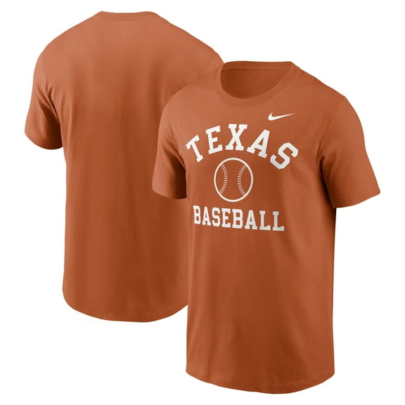 Men's Nike Texas Orange Texas Longhorns Essential Baseball Arch T-Shirt