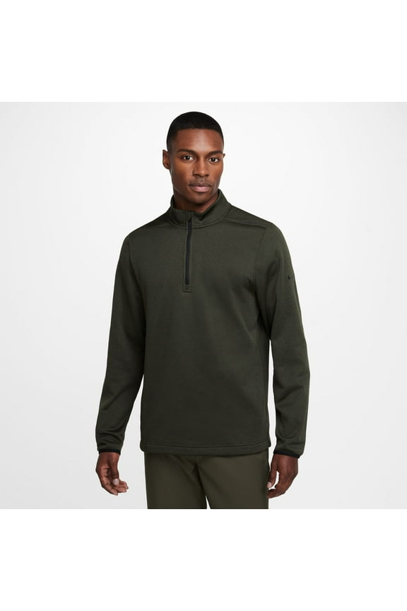 Men's Nike Therma-FIT Victory Golf Quarter-Zip Fleece Pullover Color: Cargo Khaki Size: XXL