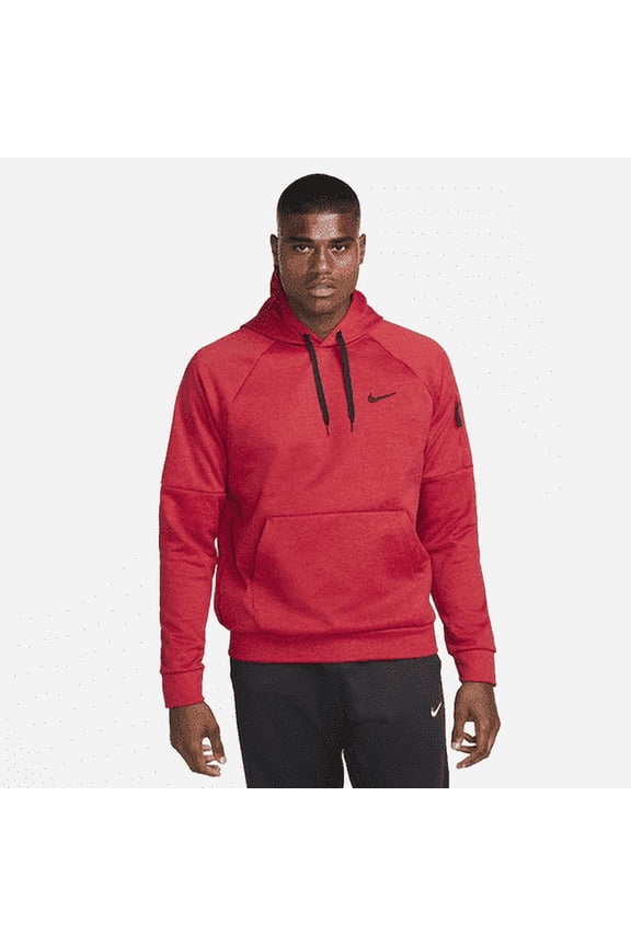 Therma Men's Therma-FIT Hooded Fitness Pullover Color: Team Red/Heather/University Red/Black Size: S