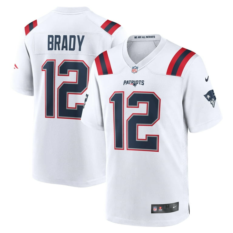 Men's Nike Tom Brady White New England Patriots Retired Game