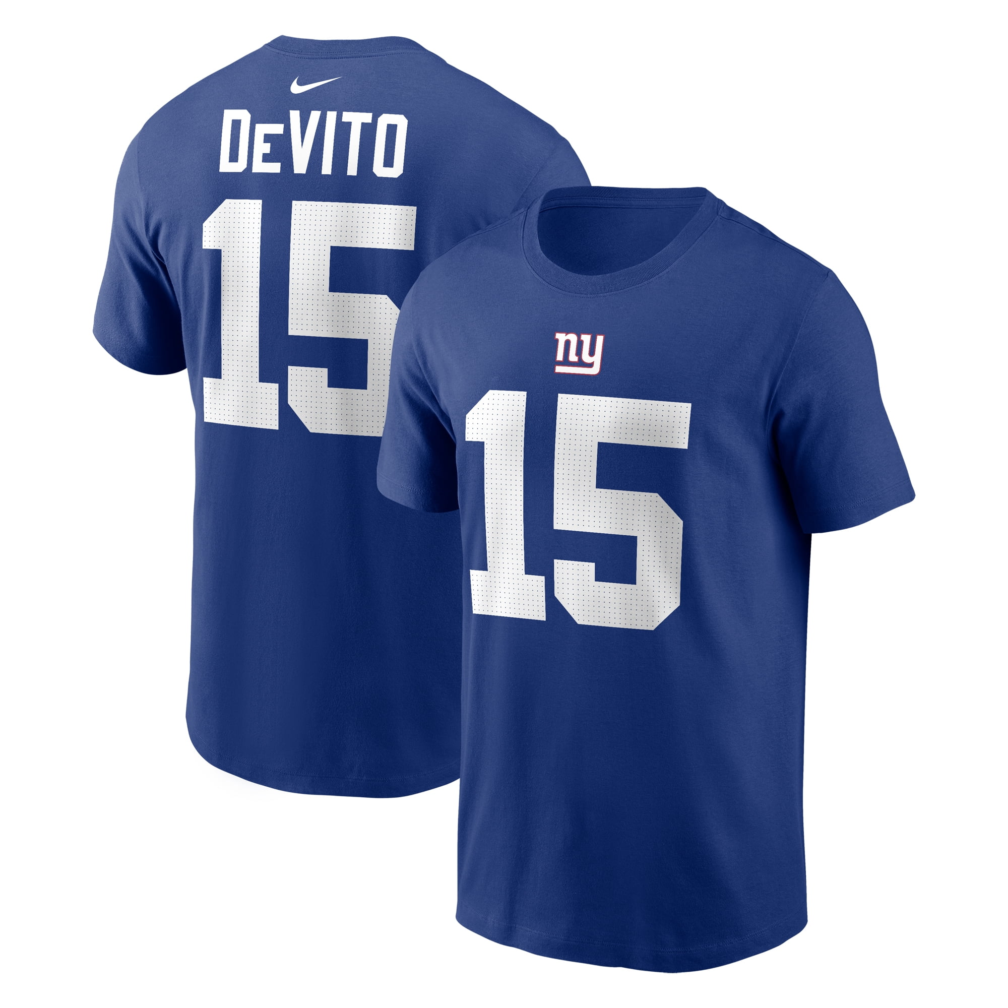 Men's Nike Tommy DeVito Royal New York Giants Name \u0026 Number T-Shirt - Walmart.com