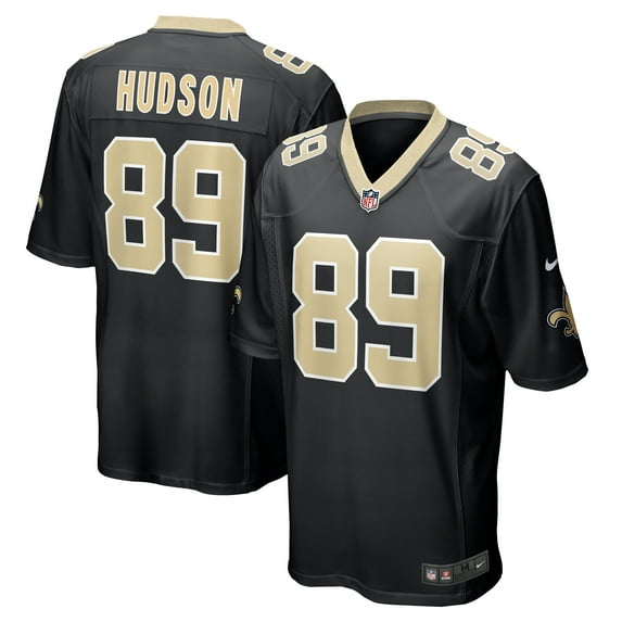 Men's Nike Tommy Hudson Black New Orleans Saints Team Game Jersey
