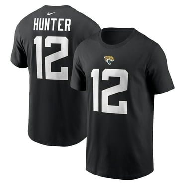 Men's Nike Travis Hunter Black Jacksonville Jaguars 2025 NFL Draft First Round Pick Player Name & Number T-Shirt
