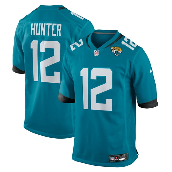 Men's Nike Travis Hunter Teal Jacksonville Jaguars 2025 NFL Draft First Round Pick Game Jersey