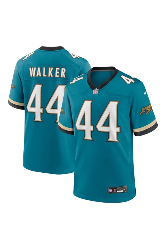 Men's Nike Travon Walker Teal Jacksonville Jaguars Prowler Throwback Player Game Jersey