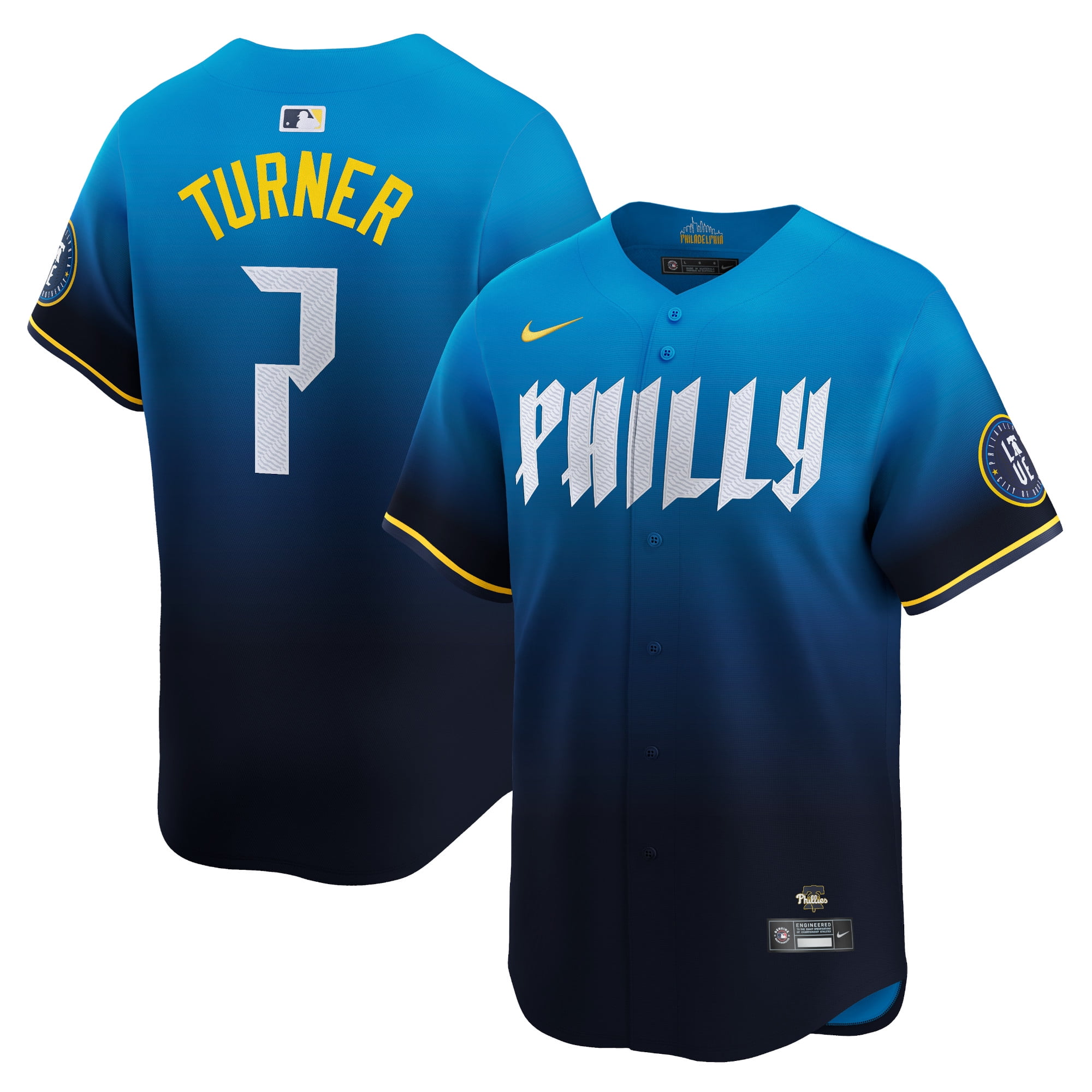 500 LEVEL Trea Turner Philadelphia Phillies Men's T-Shirt - Premium Tri-Blend, Officially Licensed