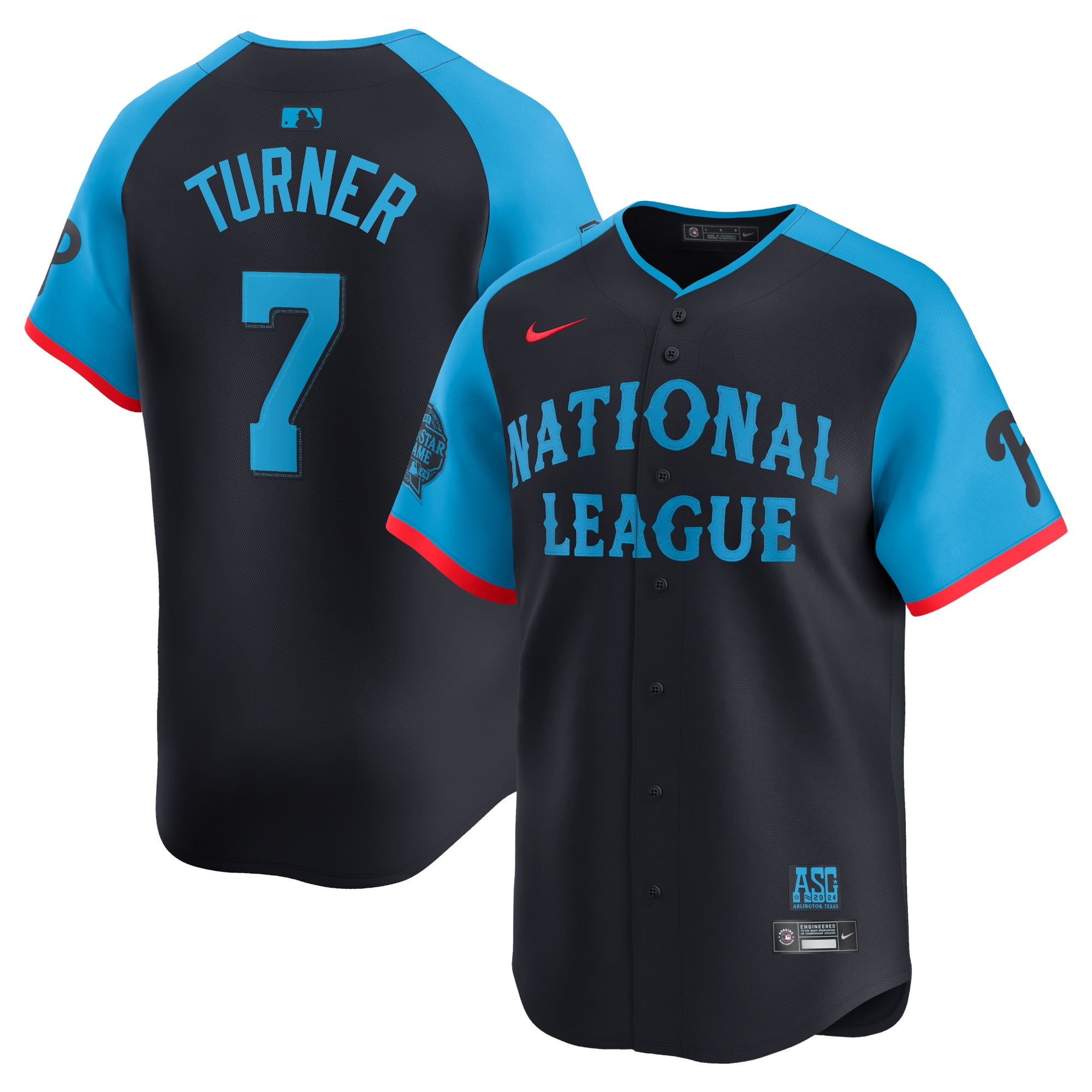 Men's Nike Trea Turner Navy National League 2024 MLB AllStar Game