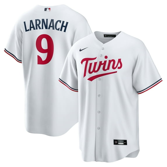 Men's Nike Trevor Larnach White Minnesota Twins Home Replica Jersey
