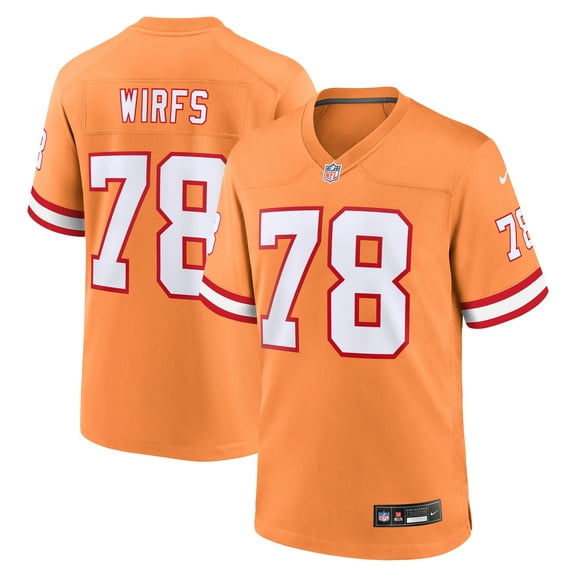 Men's Nike Tristan Wirfs Orange Tampa Bay Buccaneers Alternate Game Jersey
