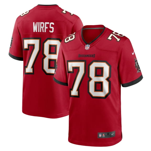 Men's Nike Tristan Wirfs  Red Tampa Bay Buccaneers  Game Jersey