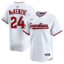 Men's Nike Triston McKenzie White Cleveland Guardians Home Limited Player Jersey