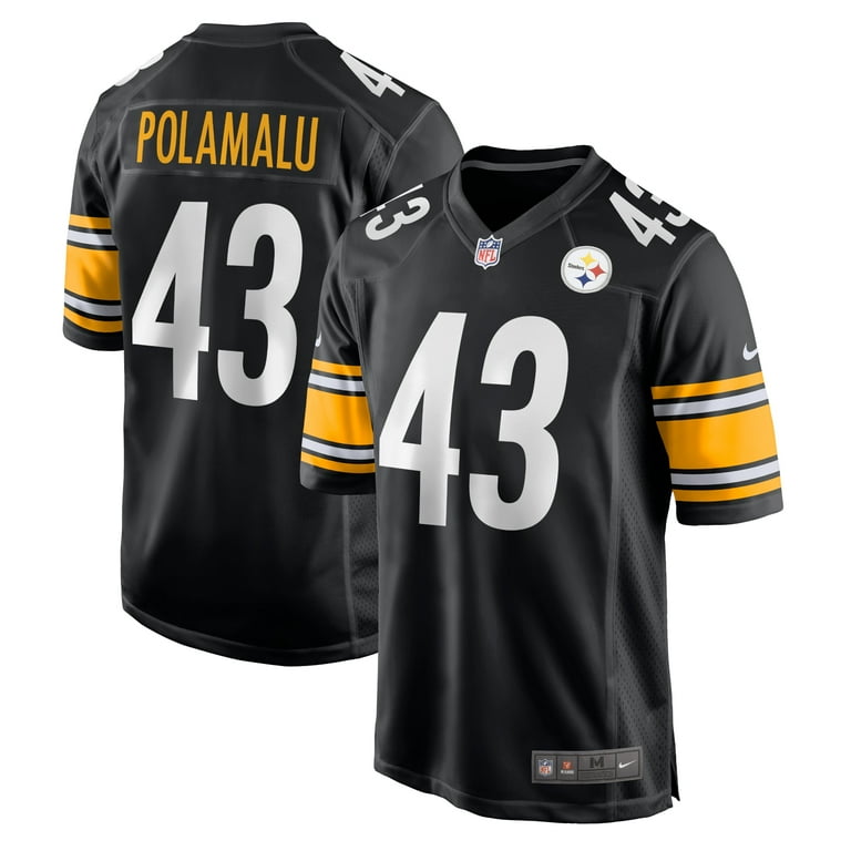 Men's Nike Troy Polamalu Black Pittsburgh Steelers Retired Player