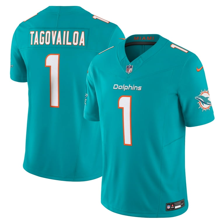 Nike Men's NFL Miami Dolphins Tua Tagovailoa Aqua Vapor