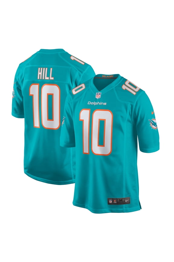Men's Nike Tyreek Hill Aqua Miami Dolphins Game Jersey