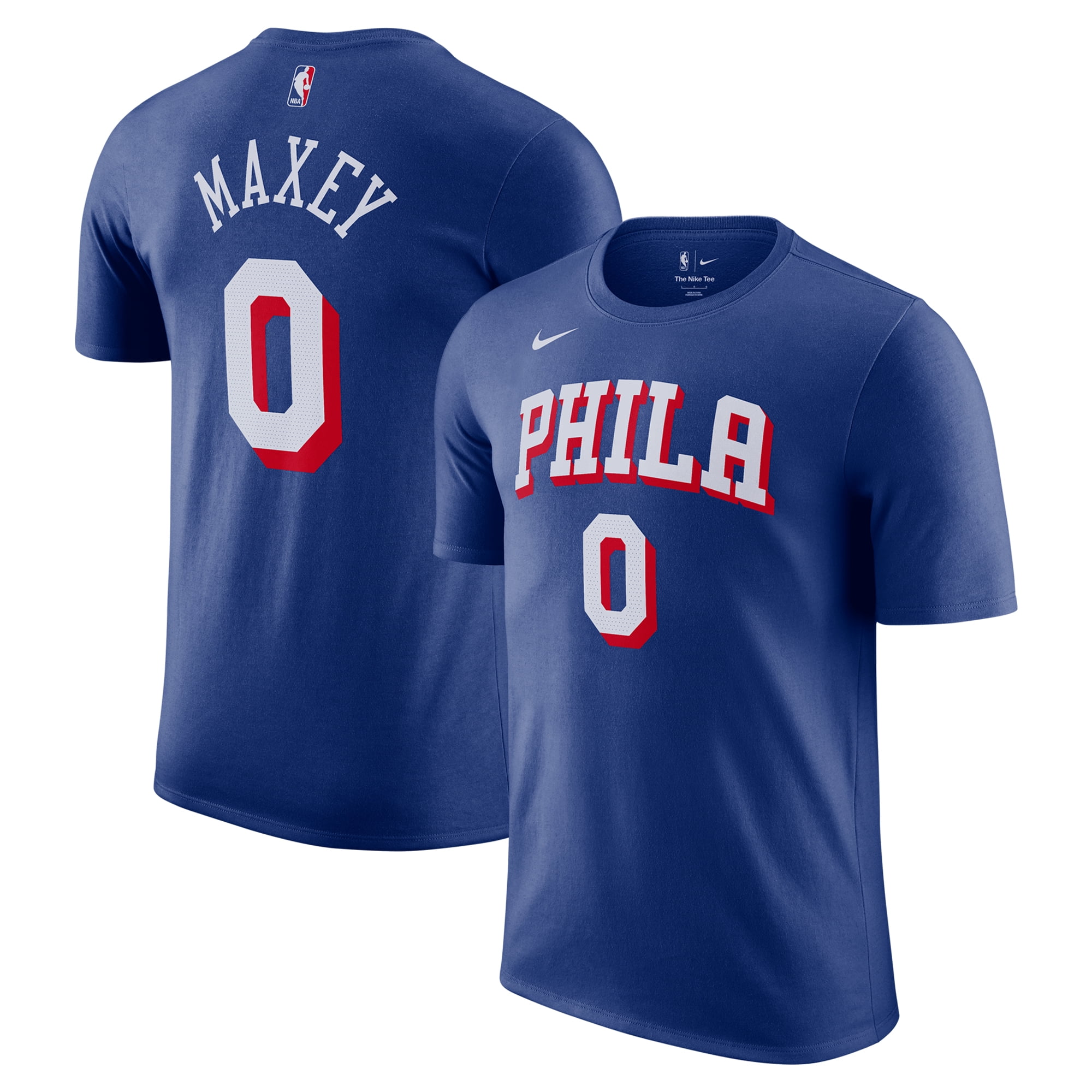 Men's Nike Tyrese Maxey Royal Philadelphia 76ers Icon Edition Name ...