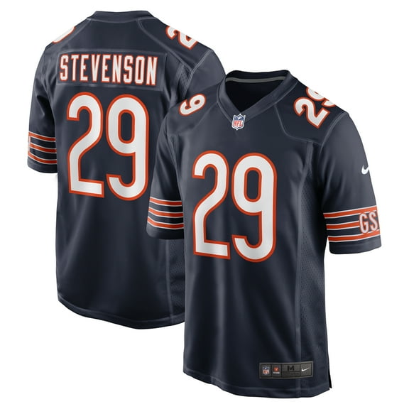 Men's Nike Tyrique Stevenson  Navy Chicago Bears  Game Jersey