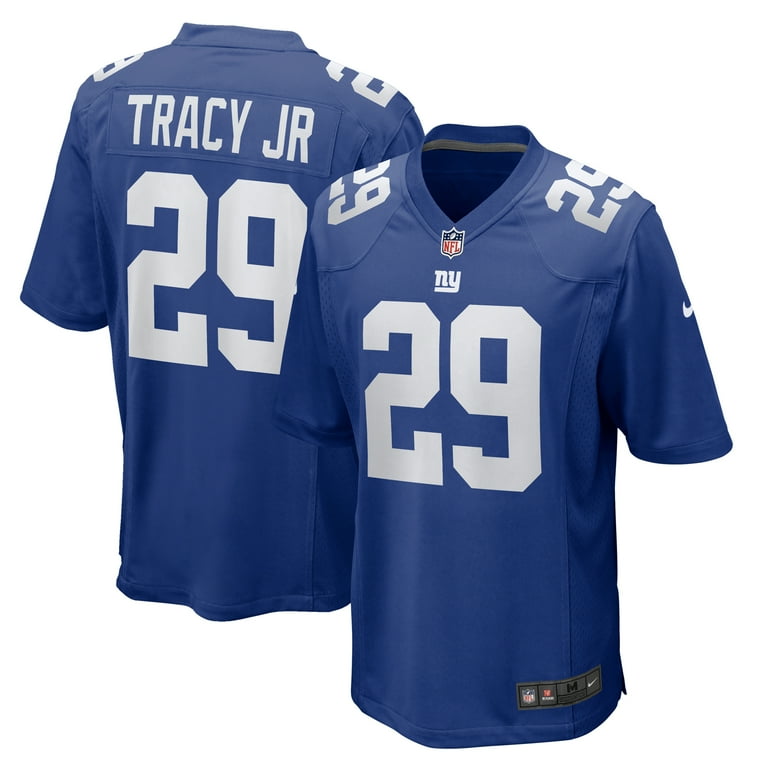 Men's Nike Tyrone Tracy Jr. Royal New York Giants Team Game Jersey