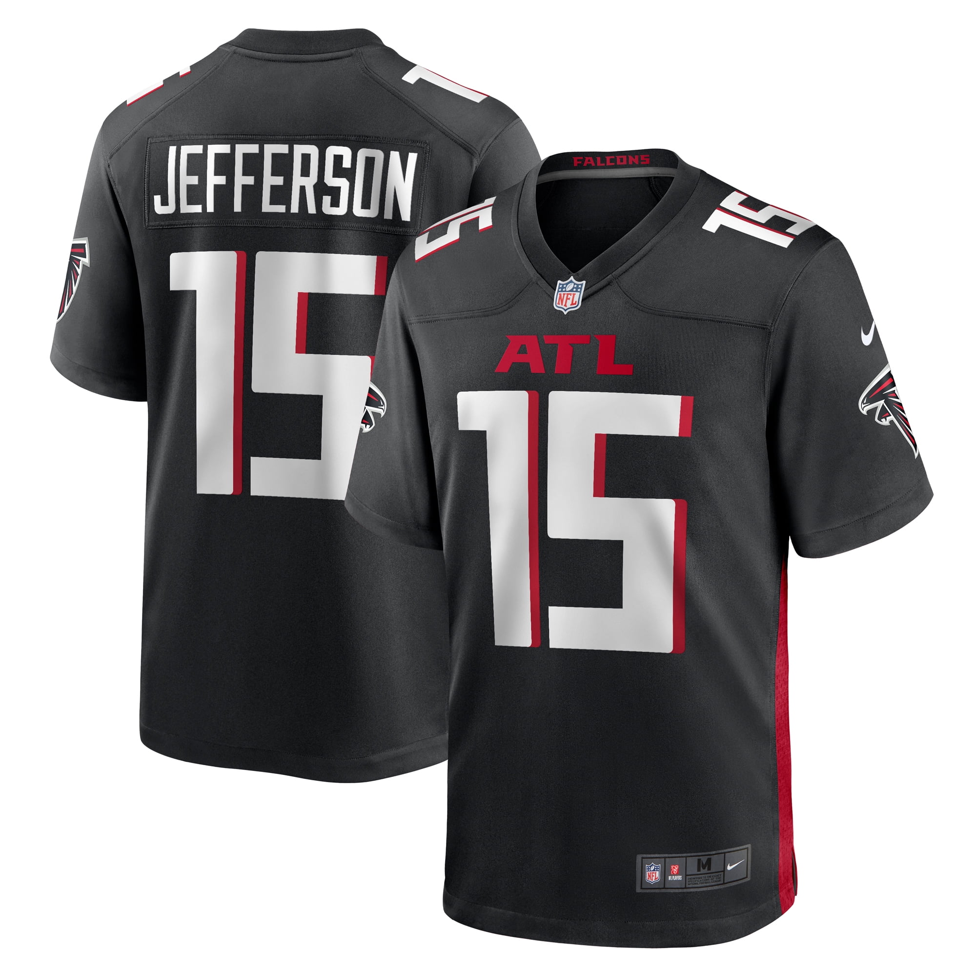 Men s Nike Van Jefferson Black Atlanta Falcons Game Jersey Walmart