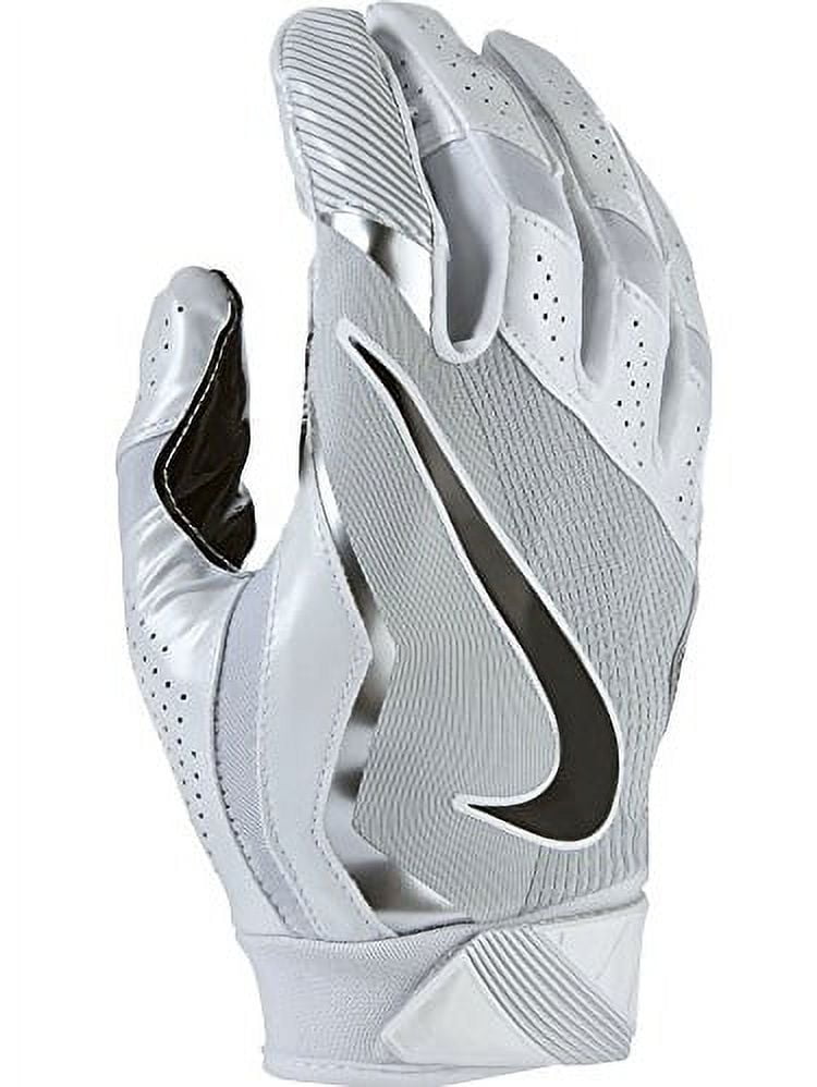 Men s Nike Vapor Jet 4 Football Gloves X Large White Wolf Grey Black Walmart