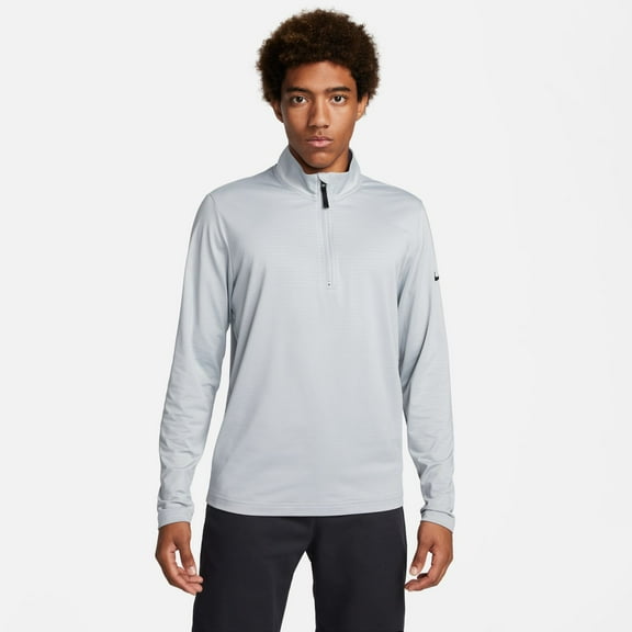 Men's Nike Victory Dri-FIT Half-Zip Golf Top Color: Light Gray Size: S