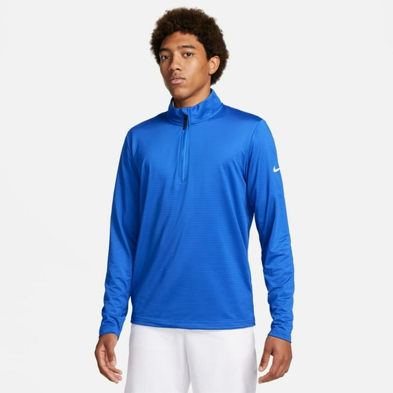 Men's Nike Victory Dri-FIT Half-Zip Golf Top Color: Royal Blue Size: XL