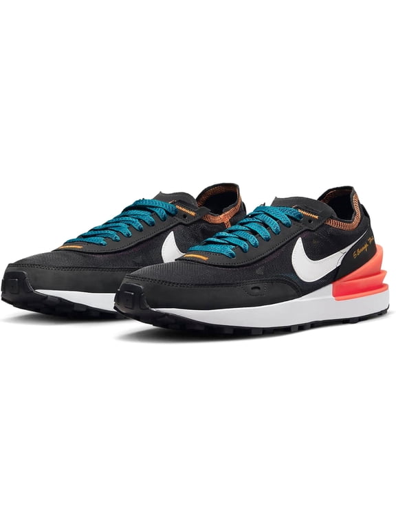 Men's Nike Waffle One SE 5 Boroughs, Black Crimson Bright Spruce Bright White Summit - US 11.5