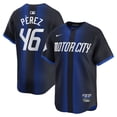 thumbnail image 1 of Men's Nike Wenceel Perez Navy Detroit Tigers 2024 City Connect Limited Jersey, 1 of 3