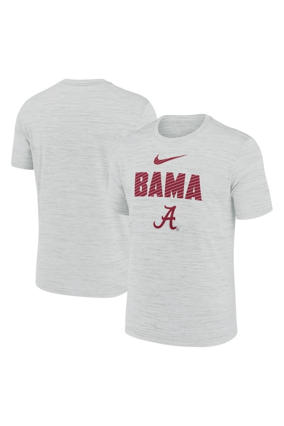 Men's Nike White Alabama Crimson Tide Campus Slant Velocity Performance T-Shirt