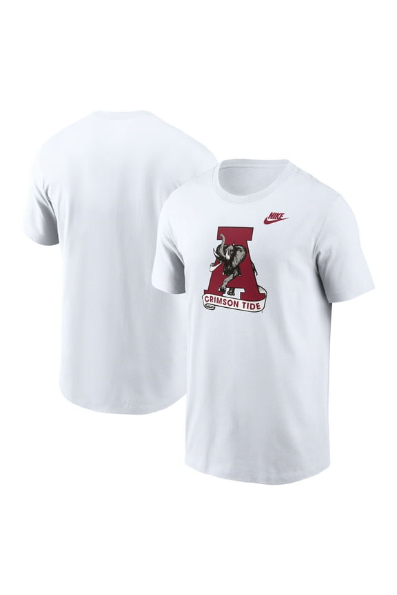 Men's Nike White Alabama Crimson Tide Legacy Alternate Logo T-Shirt