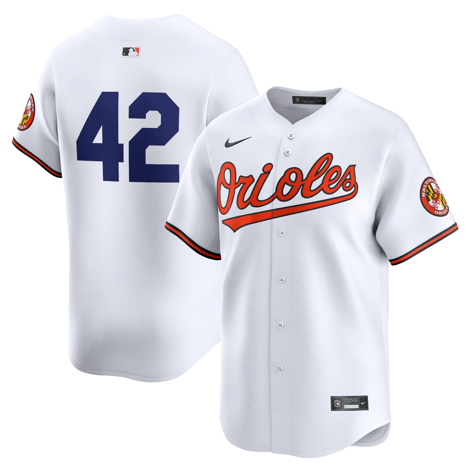 Men's Nike White Baltimore Orioles 2024 Jackie Robinson Day Home