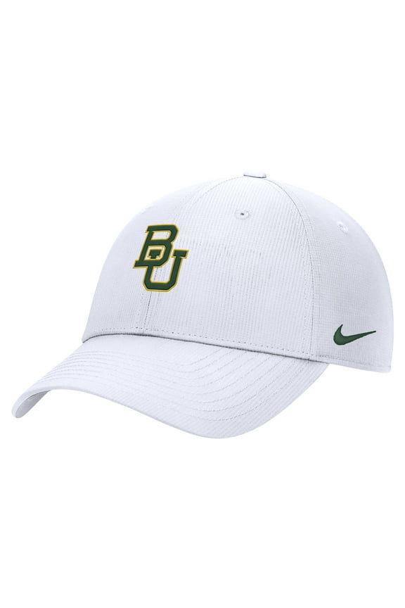 Men's Nike White Baylor Bears 2025 On-Field Club Performance Adjustable Hat